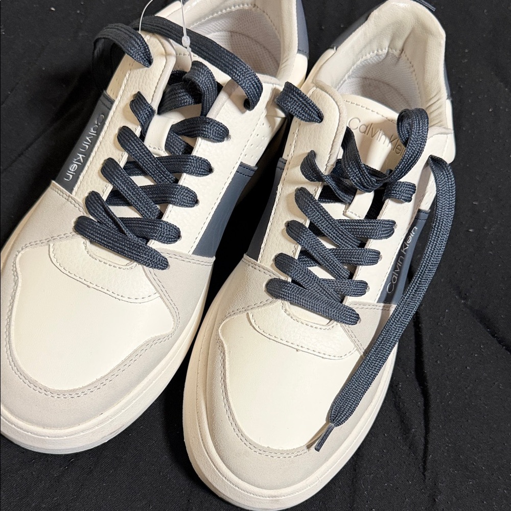 Calvin Klein Men's Beige and Black Sneakers